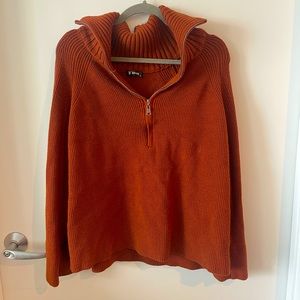 XL quarter zip rust color sweater